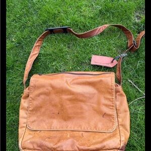 Vintage Ameribag All Leather Men’s  Messenger Sachel Large Kingston New York